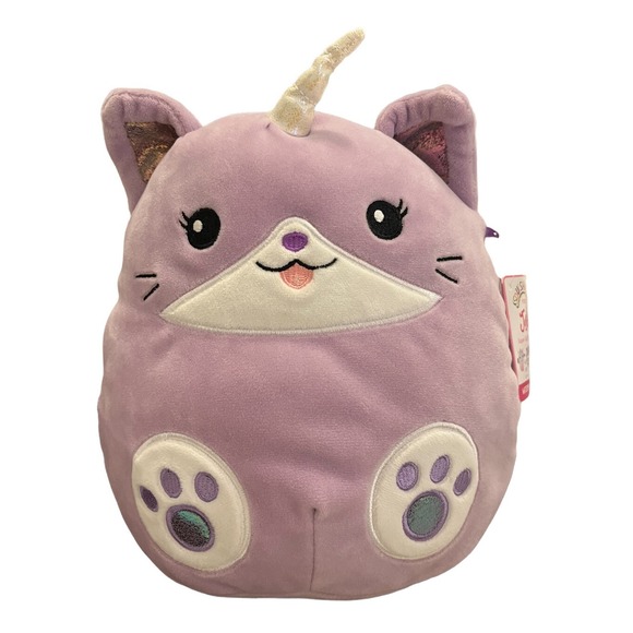 Squishmallows Other - Squishmallow Justice Exclusive - 8"‎ Tibby the Caticorn Purple Cat Unicorn NWT